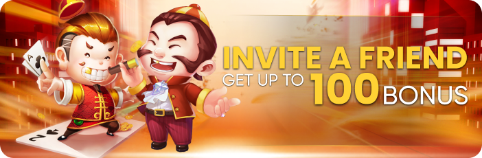 INVITE A FRIEND AND GET UP TO 100 BONUS